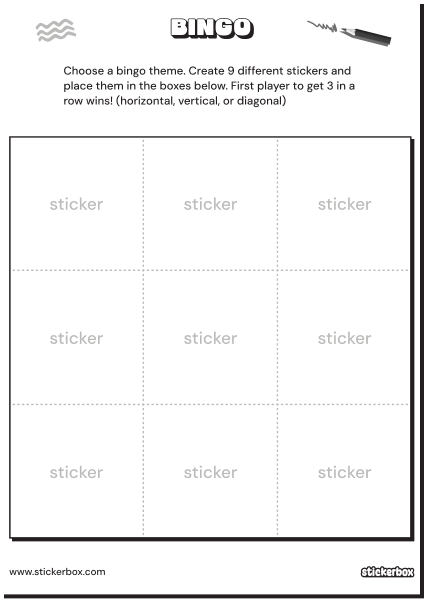 Black & white printable