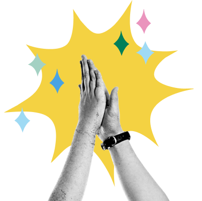 High five illustration